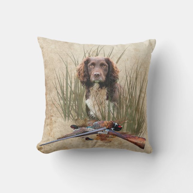 Coussin Sprocker Spaniel Tapestry Poster Triptyque Acryliq (Recto)
