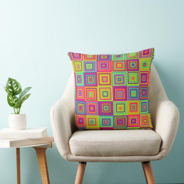 Coussin Squares Pattern (Chaise)