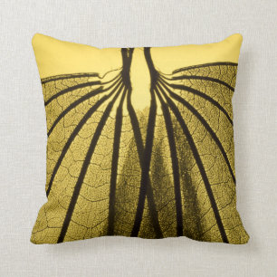 Coussin Squelette de feuille
