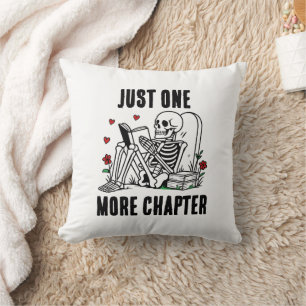 Coussin Squelette de Lecture Drôle Pour les Amoureux de Li
