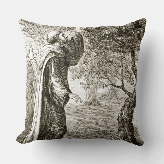 Coussin St Le Columba change le fruit amer en bonbon, de (Recto)