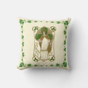 Coussin St. Patrick Prière religieuse catholique Shamrock