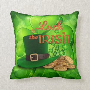 Coussin St. Patrick's - "La chance des Irlandais" - Shamro
