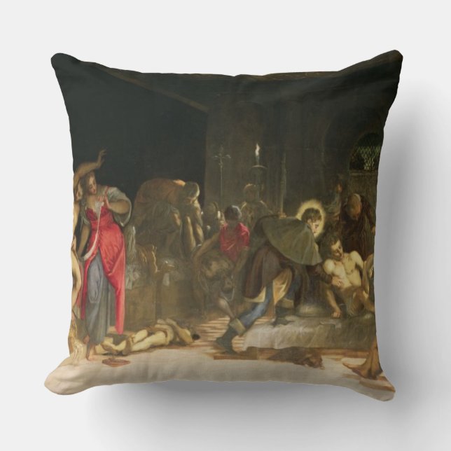 Coussin St Roch traitant la peste (Recto)