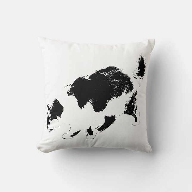 Coussin Stalker d'automne dans les ombres (Recto)