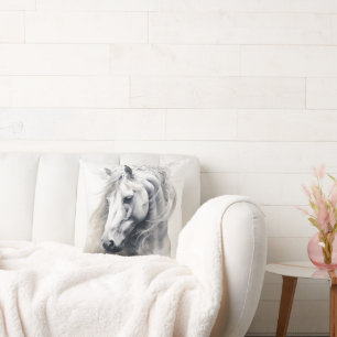 Coussin Stallion blanc