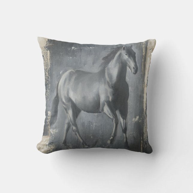 Coussin Stallion noir (Recto)