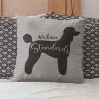 Standard Poodle Nous Avons Standards Chien Silhoue
