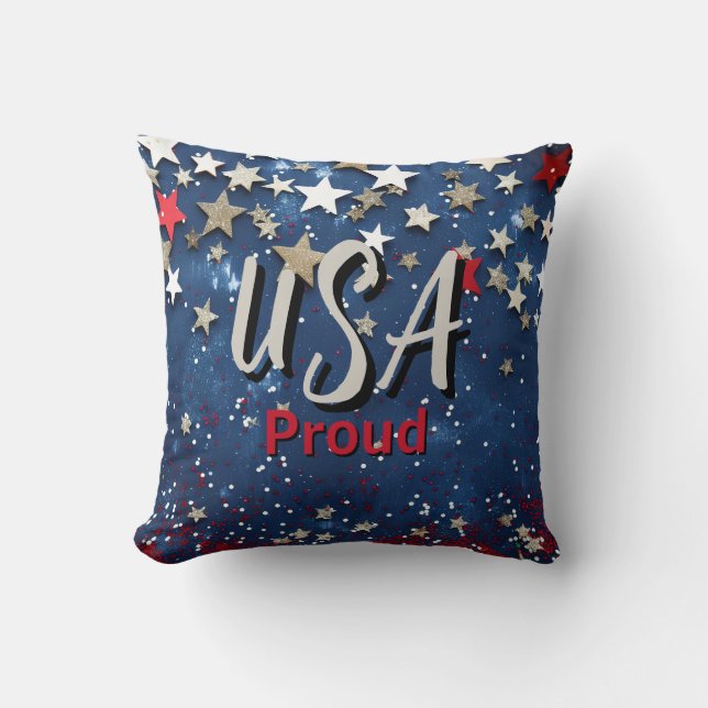 Coussin Star Spanged USA Fière (Recto)