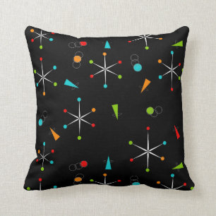 Coussin Starbursts moderne du milieu du siècle llj
