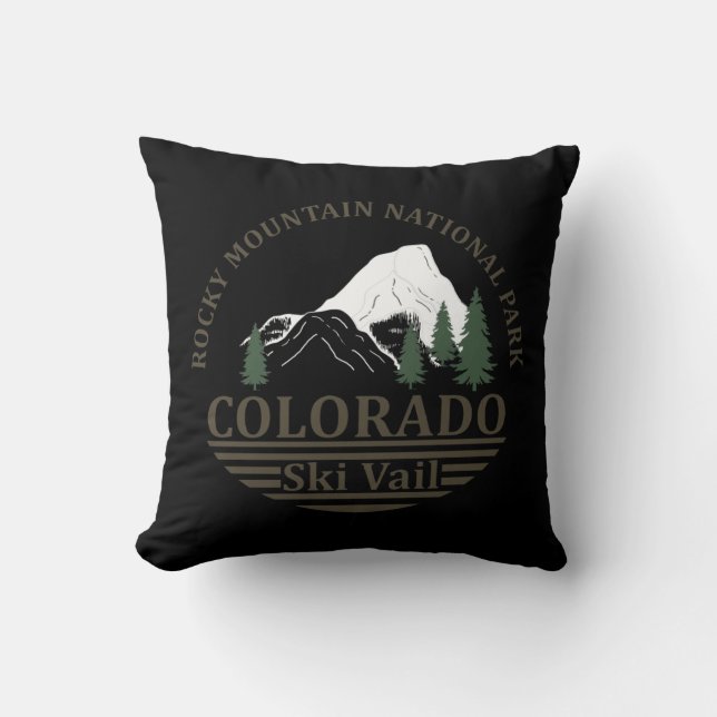 Coussin Station de ski de Vail Colorado (Recto)