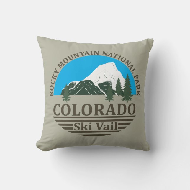 Coussin Station de ski de Vail Colorado (Recto)