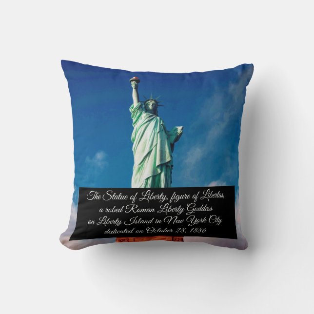Coussin Statue de la Liberté (Recto)