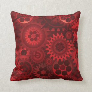 Coussin Steampunk rouge