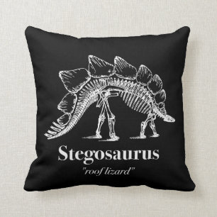 Coussin Stegosaurus Dinosaur Squelette Bones Cool
