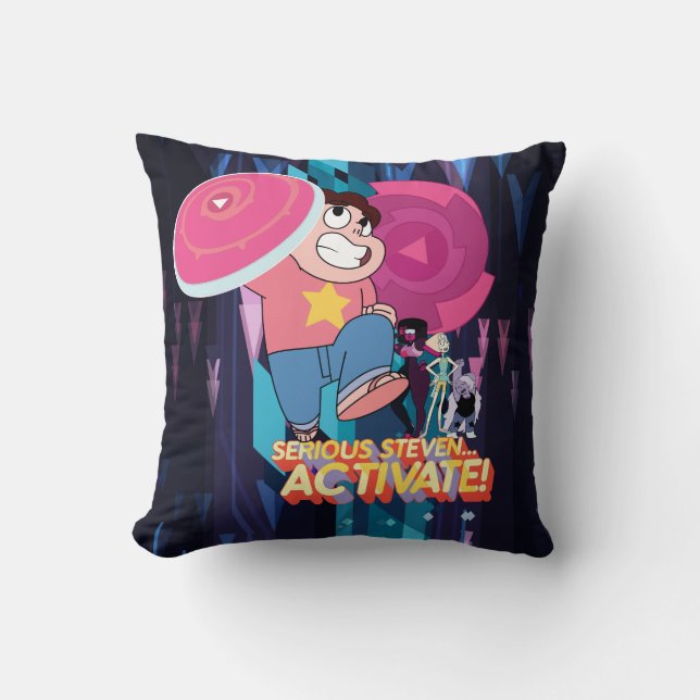Coussin Steven Universe | Sérieux Steven... Activez ! (Recto)