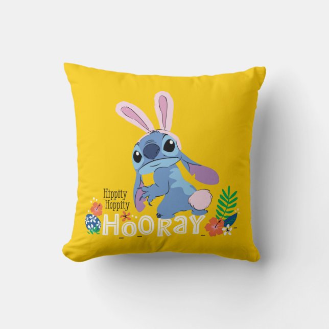 Coussin Stitch de Pâques| Hippie Hoppity Hooray (Recto)
