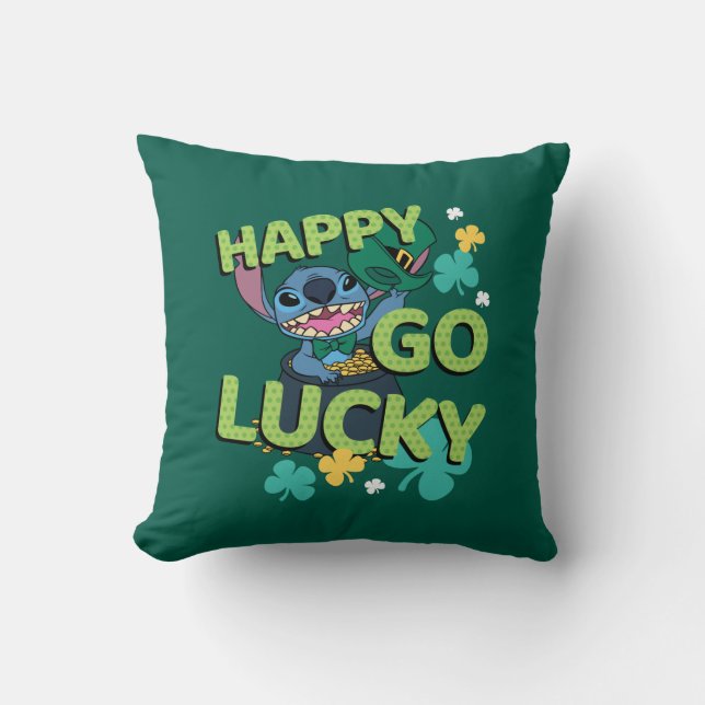 Coussin Stitch| La Saint-Patrick - Heureuse chance (Recto)