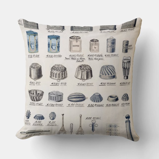 Coussin Stockage et ustensiles de cuisine d'un catalogu (Recto)