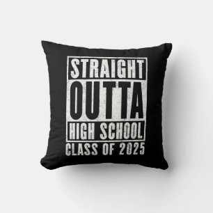 Coussin Straight Outta High School 2025 (en détresse)