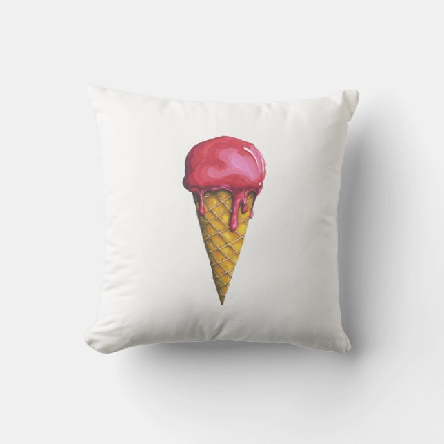 Coussin Strawberry Ice-cream cone (Recto)
