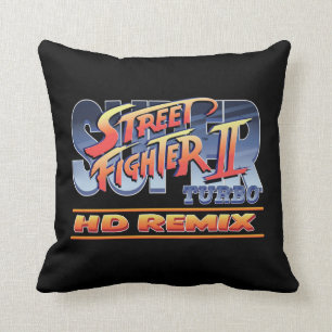 Coussin Street Fighter II Turbo HD remélangent le logo