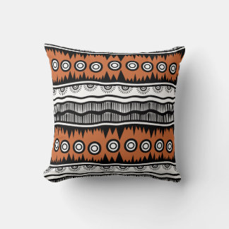 Coussin Stripes de ton Brown du Géographie indienne