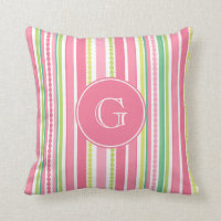 Stripey perle le carreau rose et vert de