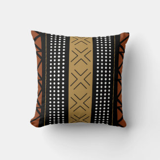 Coussin Stunning African Bogolan Inspired Throw Pillow