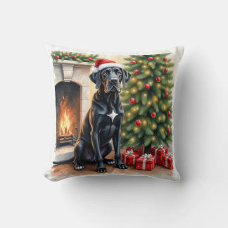 Coussin Stunning Great Dane Christmas Cushion