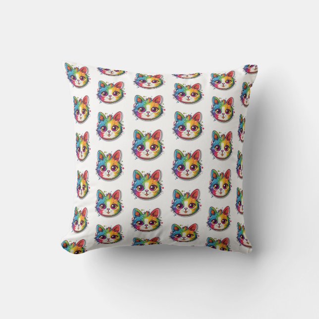 Coussin Style arc-en-ciel (Recto)
