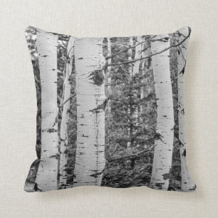 Coussin Style de Scandi d'arbre de bouleau