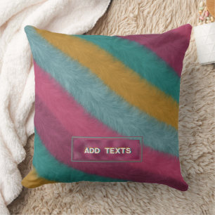 Coussin Style de texture moderne et tendance pour fourrure