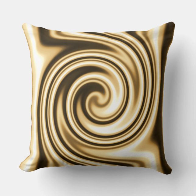 Coussin Style doux de tribal de remous de spirale de foyer (Recto)