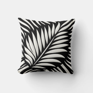 Coussin Style Leaf Zebra Stripes