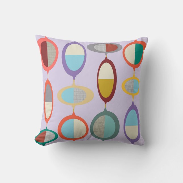 Coussin Style Moderne Du Milieu Du Siècle 73 Jeu D'Oreille (Recto)