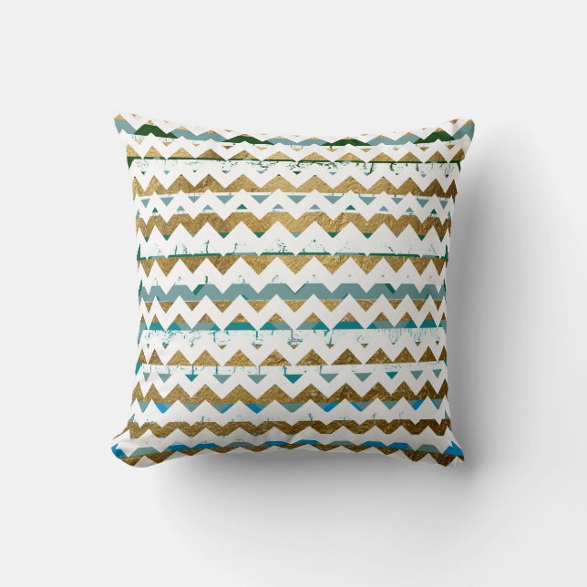 Coussin Style moderne tendance Chevron Stripes (Recto)