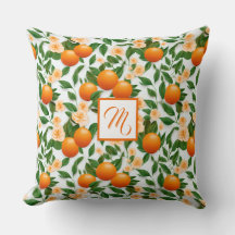 Style Monogrammed Valencia Orange Décoratif
