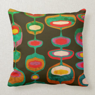 Coussin Style rétro des années 60 les années 70 déco moder