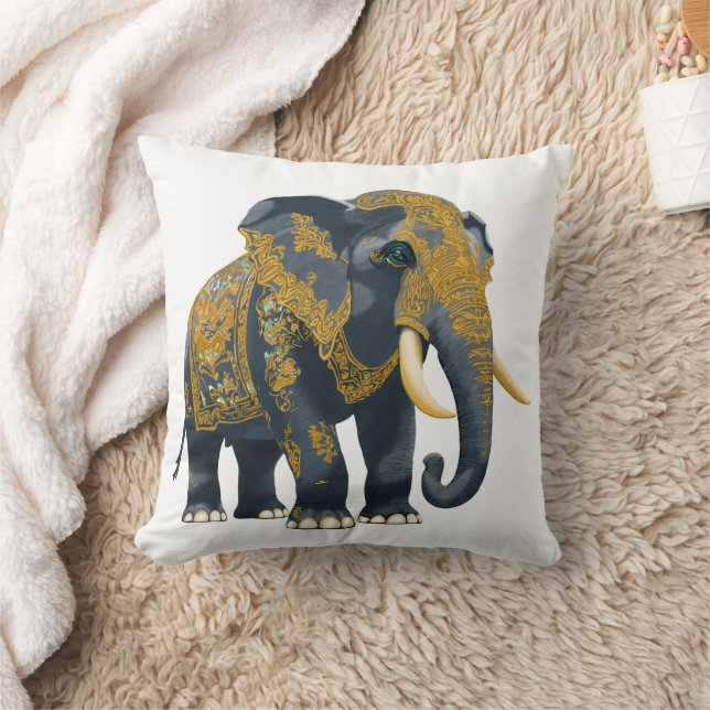 Coussin Style thaïlandais éléphant (Couverture)