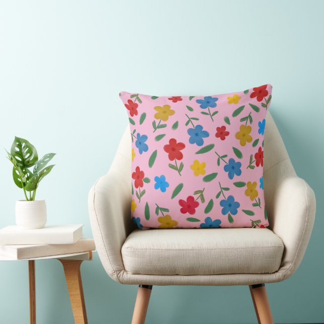 COUSSIN STYLISH COLORFUL FLOWERS PATTERN (Chaise)