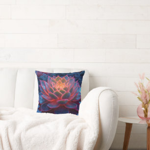Coussin Succulent pourpre au clair crépusculaire - Beauté