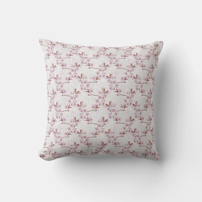 Coussin Succursale en fleurs de cerisier (Recto)