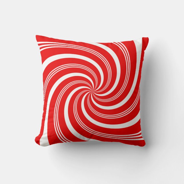 Coussin Sucre de canne rouge Twirl (Recto)