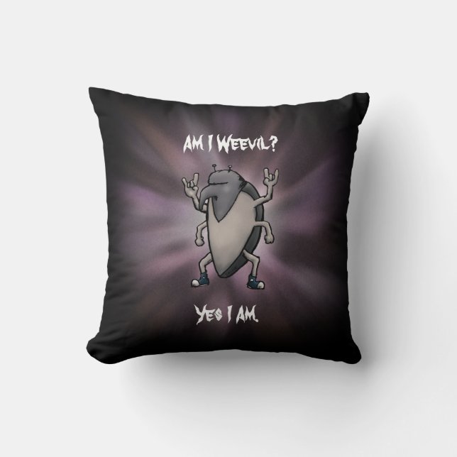 Coussin Suis-je Webad Heavy Metal Cartoon (Recto)