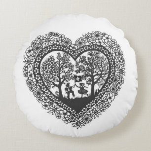 Coussin suisse Scherenschnitte