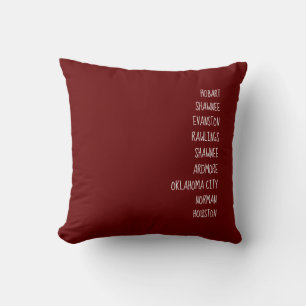 Coussin Suivez le parcours de votre vie ! Pilule de lancer