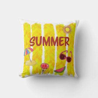 Coussin Summer Brushstroke Design