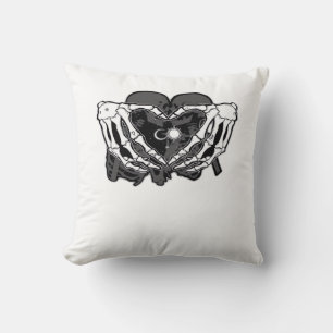 Coussin Sunand~1 - Squelette Mains Coeurs