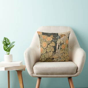 Coussin Sunflower Art Nouveau Jardin Grasset Femme